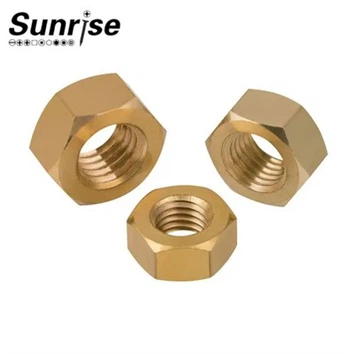 ANSI--ASME B18.2.2 Écrou hexagonal en laiton avec filetage grossier à filetage fin