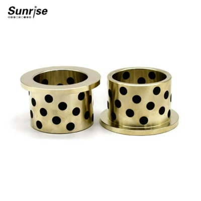 Suise à épaule sans huile / bague en cuivre en graphite / Roulement d'auto-lubrification des brides
